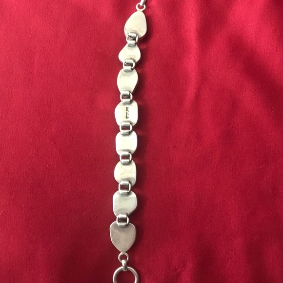 🟩”EUC”🟩TURQUOISE NUGGET 925 STERLING BRACELET - Picture 4 of 4